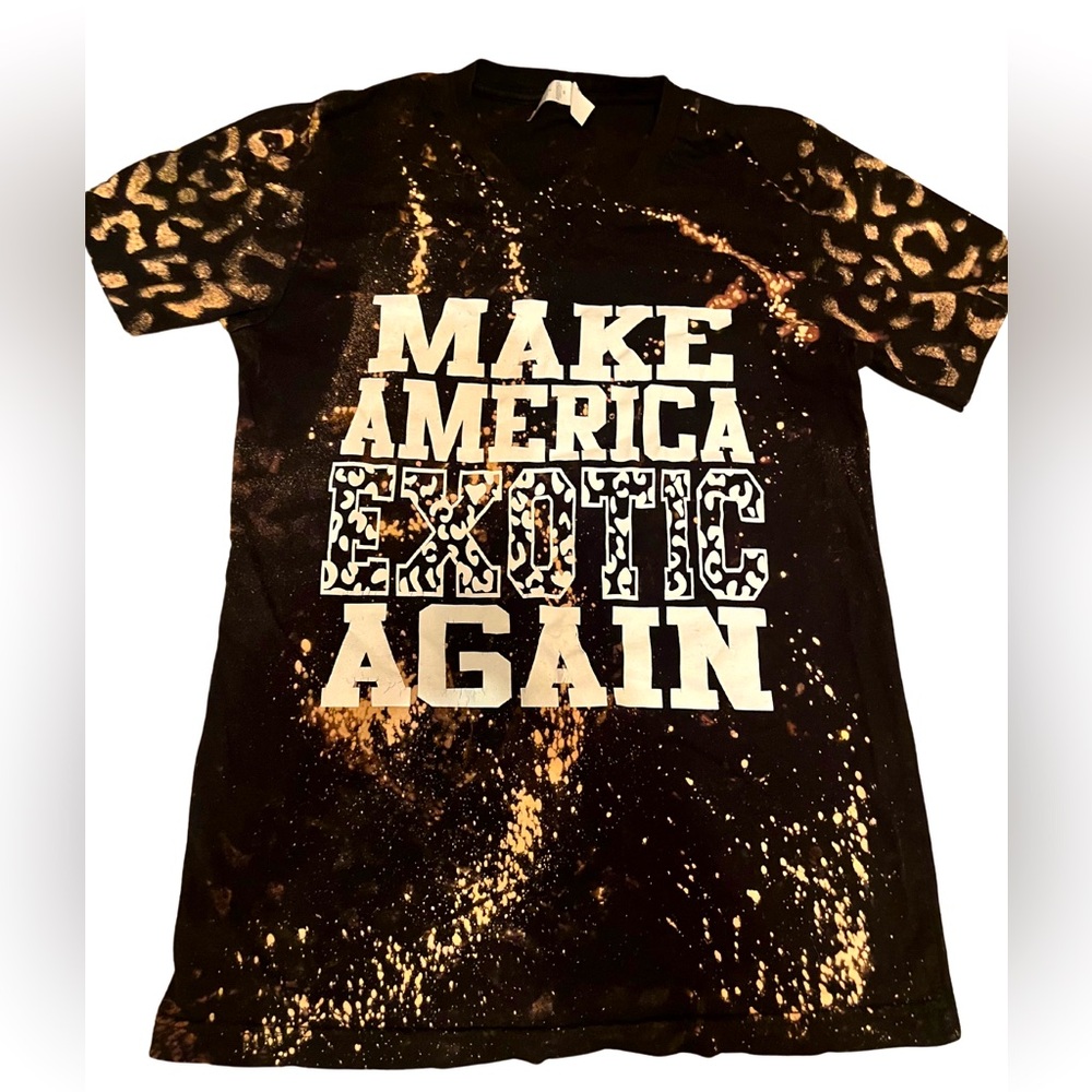 Small Bella canva tie dyed make America exotic again